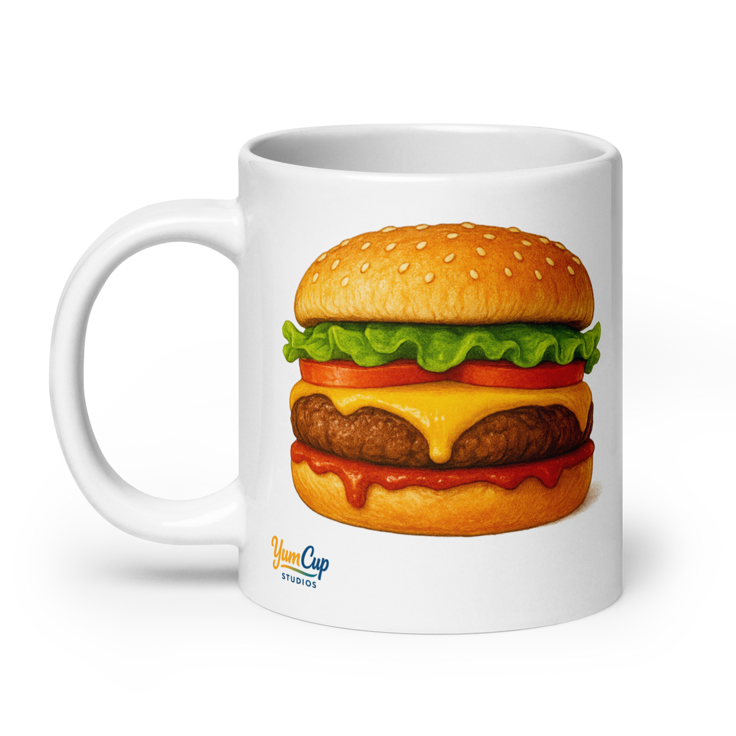 Cheeseburger┃Tasse weis