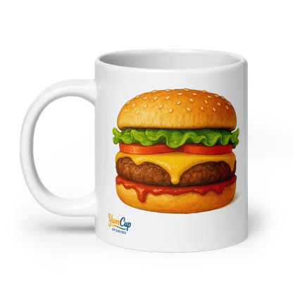 Cheeseburger┃Tasse weis